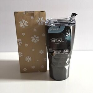 Primula Tumbler Triple Layer Insulated BPA Free 20 oz Hot or Cold Drink Gunmetal